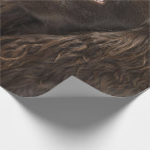 黒髪の犬 ラッピングペーパー (角)