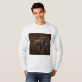 黒髪の犬 Tシャツ (正面フル)