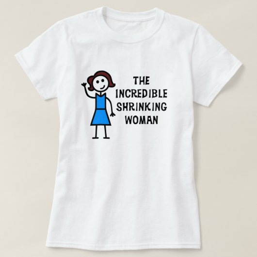 黒髪の縮む女のTシャツ Tシャツ (デザイン正面)