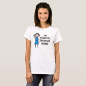 黒髪の縮む女のTシャツ Tシャツ (正面フル)