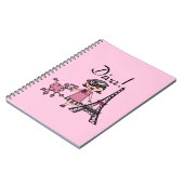 黒髪の花型女性歌手 ノートブック (左側)