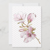 黒髪の花嫁 フラワーブライダルシャワー 招待状 (裏面)