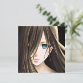 黒髪の青い目のアニメガール (スタンド正面)