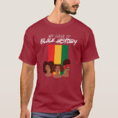 "黒髪は歴史" ヘリテージ グラフィックTシャツ Tシャツ (正面)