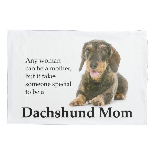 黒髪ダシュント母ピローケース 枕カバー (裏面)