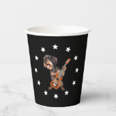 黒髪ダチュンド遊のギター 紙コップ (正面)