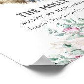 黒髪ダッシュント結婚の特徴的なドリンクの看板 ポスター (角)