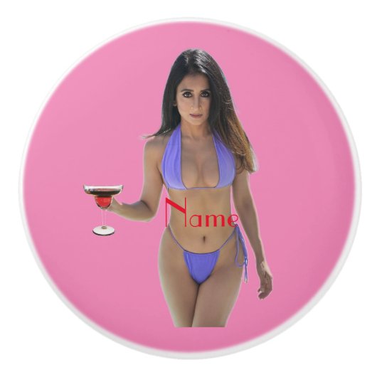 黒髪ビキニ美しいサンダー_コーブ セラミックノブ (正面)