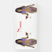 黒髪ビキニ美しいサンダー_コーブ 横断幕 (縦)