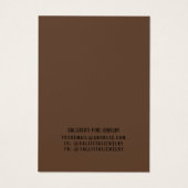 黒髪モダン唇ガールイヤリングディスプレイカード (裏面)