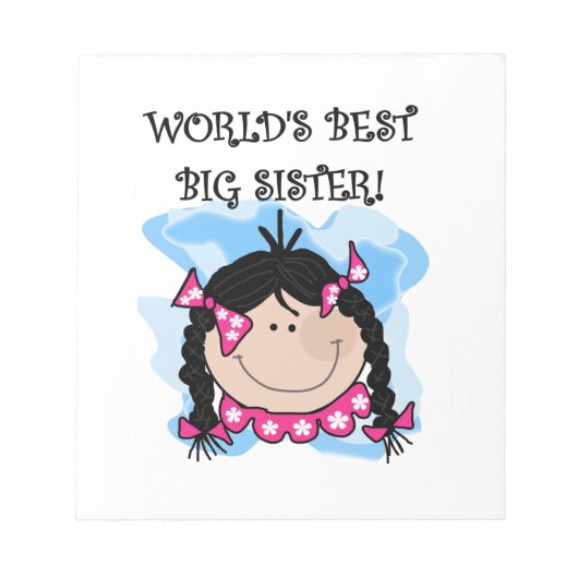 黒髪界の姉最高の産品 ノートパッド (正面)