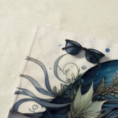 黒髪素晴らし人魚 ビーチタオル (インサイチュ)