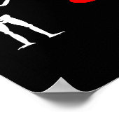 黒髭の海賊旗ジョリーロジャースケルトンハロウ ポスター (角)