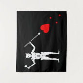 黒髭の海賊旗 タペストリー (正面)