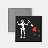 黒髭の海賊旗 マグネット (正面/裏面)