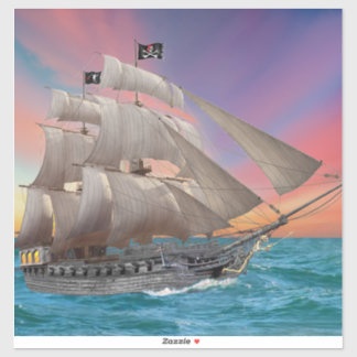 黒髭の海賊船 シール