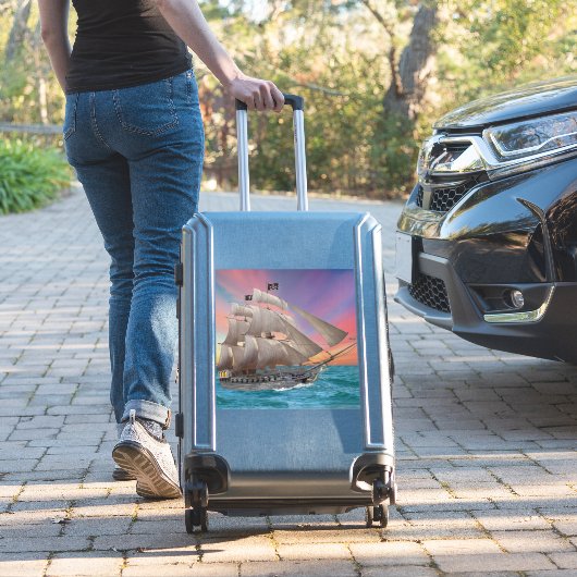 黒髭の海賊船 シール (スーツケースインサイチュ)