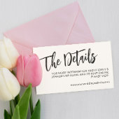 黒魅力的書の結婚詳細 エンクロージャーカード