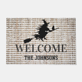 黒魔不気味女ハロウィン ドアマット