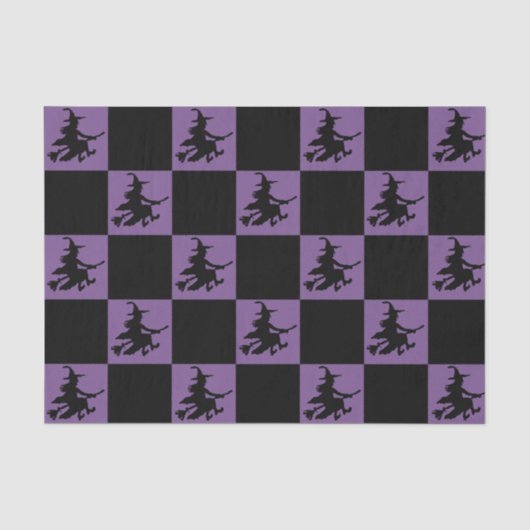 黒魔女チェック柄 薄葉紙 (正面)