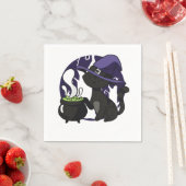 黒魔女猫 スタンダードカクテルナプキン (インサイチュ)