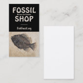黒魚化石写真 名刺 (正面/裏面)