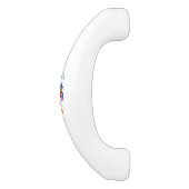 黒鮮やかに虹の蝶がある無限大 セラミックキャビネット取っ手 (側面)