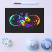 黒鮮やかに虹の蝶がある無限大 チラシ (シングル)