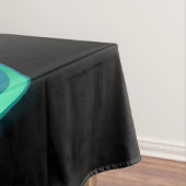 黒鮮やかに虹の蝶がある無限大 テーブルクロス (インサイチュ)