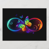 黒鮮やかに虹の蝶がある無限大 プログラム (正面)