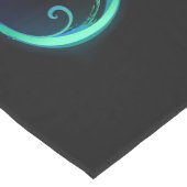 黒鮮やかに虹の蝶がある無限大 ミディアムテーブルランナー (コーナー)