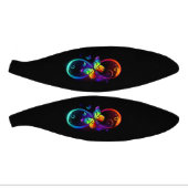 黒鮮やかに虹の蝶がある無限大 ミニバスケットボール (パネル)