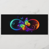 黒鮮やかに虹の蝶がある無限大 メニュー (正面)