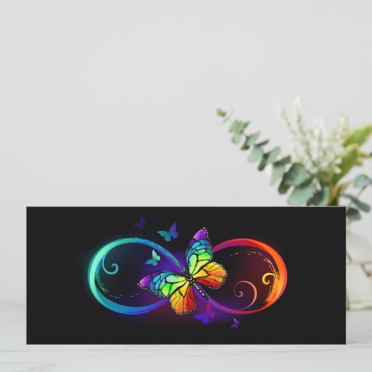 黒鮮やかに虹の蝶がある無限大 メニュー (スタンド正面)