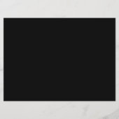 黒鮮やかに虹の蝶がある無限大 メニュー (裏面)