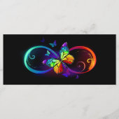 黒鮮やかに虹の蝶がある無限大 メニュー (正面)
