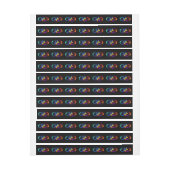 黒鮮やかに虹の蝶がある無限大 ラップアラウンドラベル (シート)