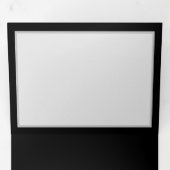 黒鮮やかに虹の蝶がある無限大 三つ折りクリスマスカード (内部最初)