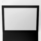 黒鮮やかに虹の蝶がある無限大 三つ折り招待状 (内部最初)