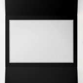 黒鮮やかに虹の蝶がある無限大 三つ折り招待状 (内部中)