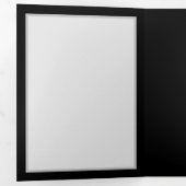 黒鮮やかに虹の蝶がある無限大 三つ折り案内状 (内部最初)