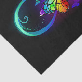 黒鮮やかに虹の蝶がある無限大 薄葉紙 (詳細)