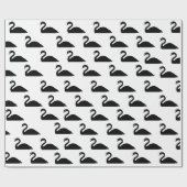 黒鳥のシルエット| ラッピングペーパー (フラット)