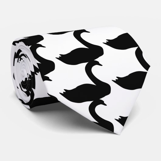 黒鳥アイコン ネクタイ (ロール)