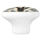 黒鳥アールヌーボー鳥アールデコ黒鳥 セラミックノブ (側面)