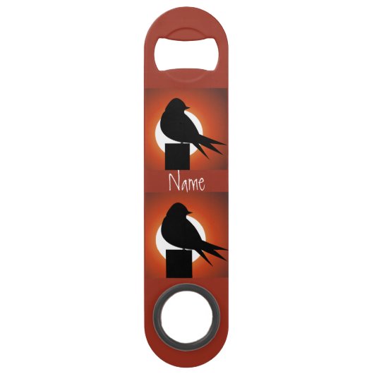 黒鳥シルエットサンサンダー_コーブ スピード栓抜き (裏面)