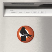 黒鳥シルエットサンサンダー_コーブ マグネット (インサイチュ (食洗機))