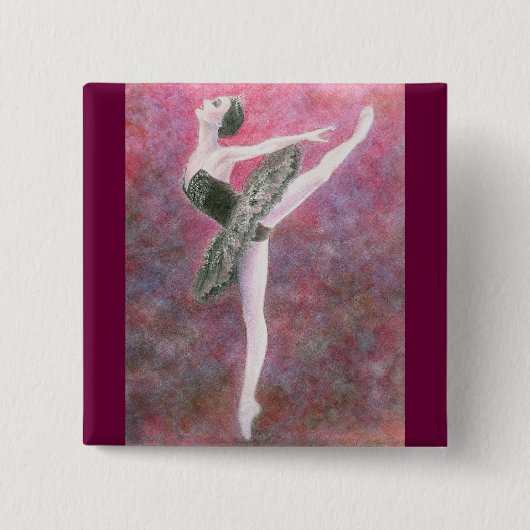 黒鳥ボタン 缶バッジ (正面)