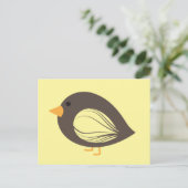 黒鳥予測できな葉書 ポストカード (スタンド正面)