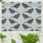 黒鳥茶タオル キッチンタオル (折り畳み)